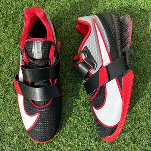Nike Romaleos 4 Weightlifting Shoes Black And Red Men’s Size 10 CD3463-003